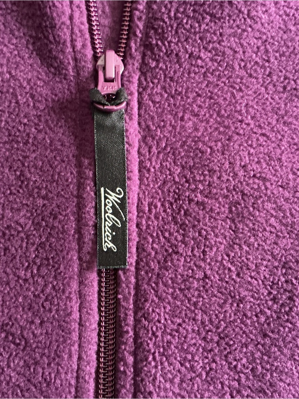 Woolrich Womens XL Vest Lot 2 Purple Fleece & Marine Blue Corded Waffle Zip⁠ - Picture 9 of 16